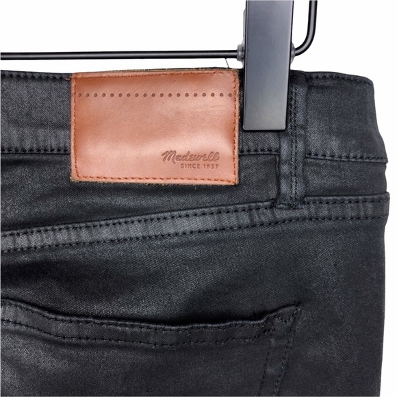 Madewell Coated Skinny Jeans Size 26 Black Style 03740 - Picture 5 of 8